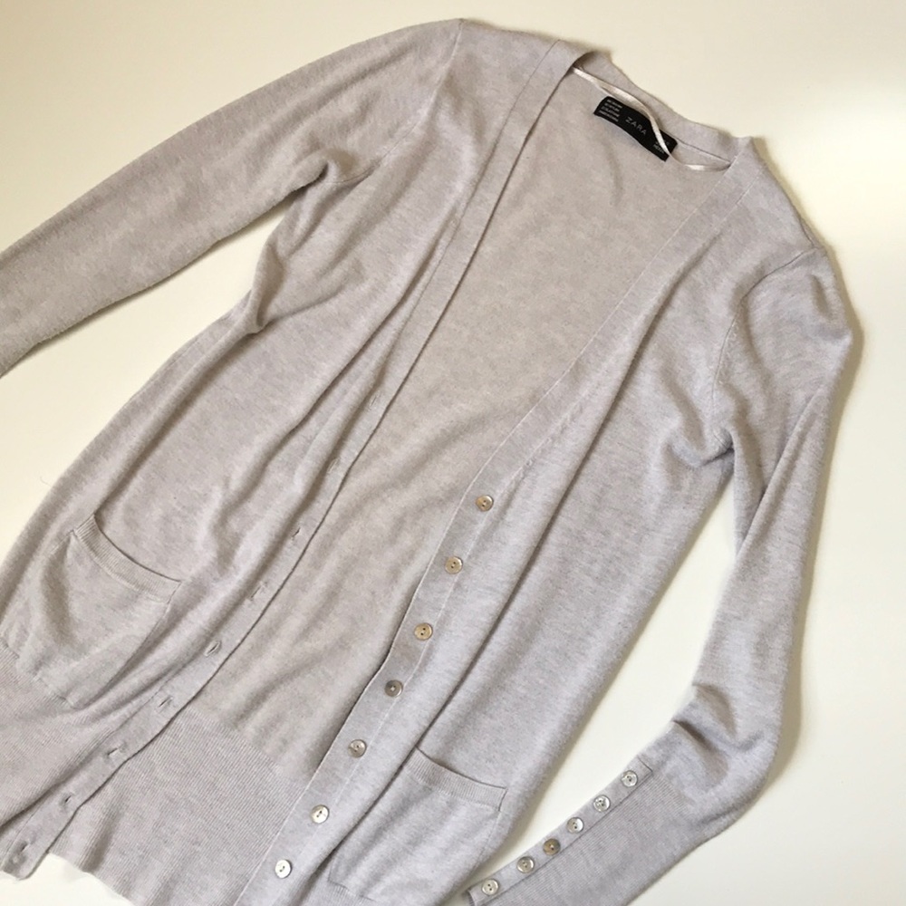 Zara long Cardigan Size Small